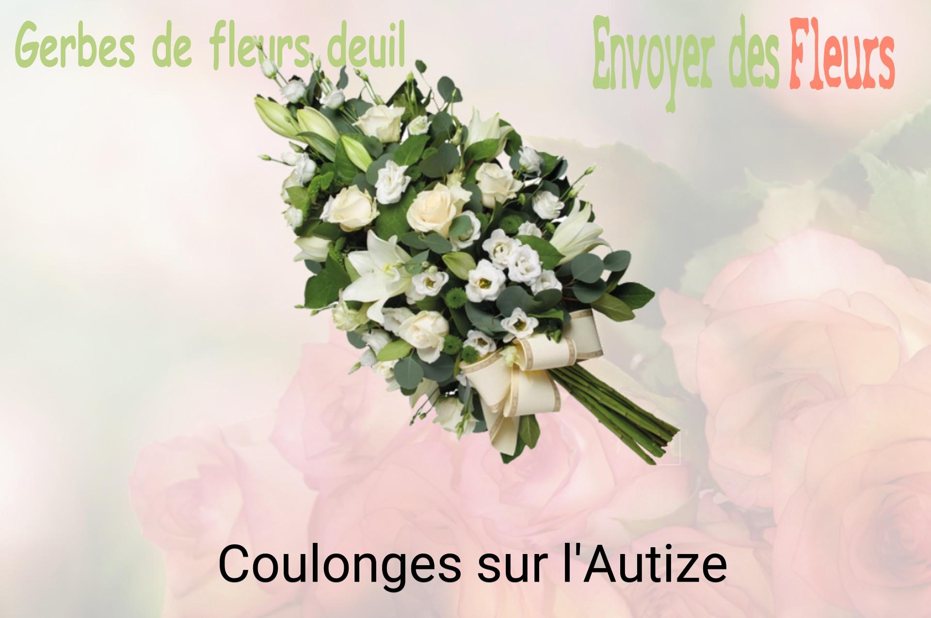 Gerbe de fleurs de deuil livrée à Coulonges-sur-l'Autize